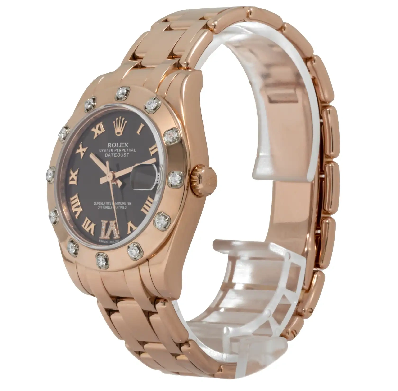Prestigious Jewelrys Rose Rolex Gold Datejust 81315 0714